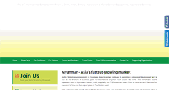 Desktop Screenshot of foodhotelmyanmar.com